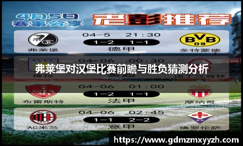 弗莱堡对汉堡比赛前瞻与胜负猜测分析