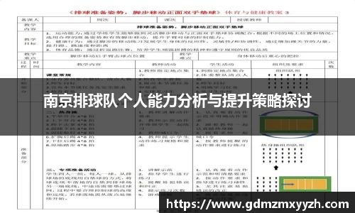 南京排球队个人能力分析与提升策略探讨